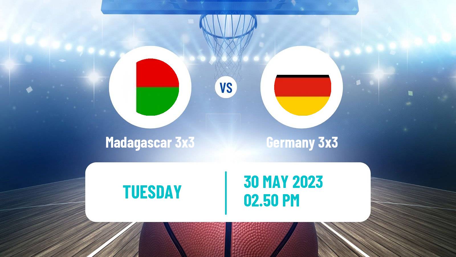 Basketball World Cup Basketball 3x3 Madagascar 3x3 - Germany 3x3