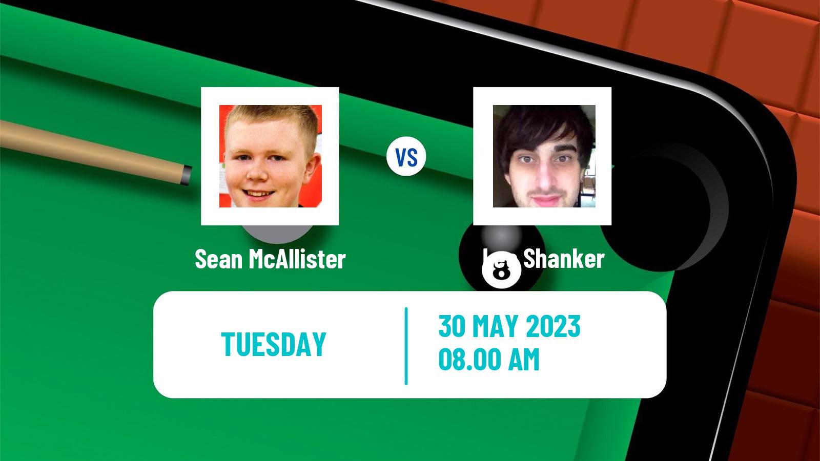 Snooker Qualifying School 1 Sean McAllister - Lee Shanker