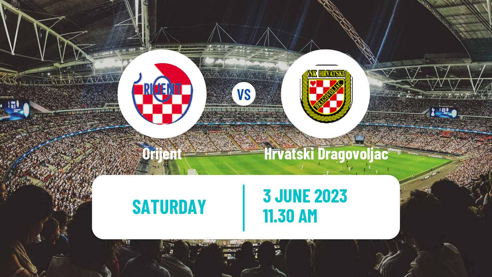 Soccer Croatian Prva NL Orijent - Hrvatski Dragovoljac