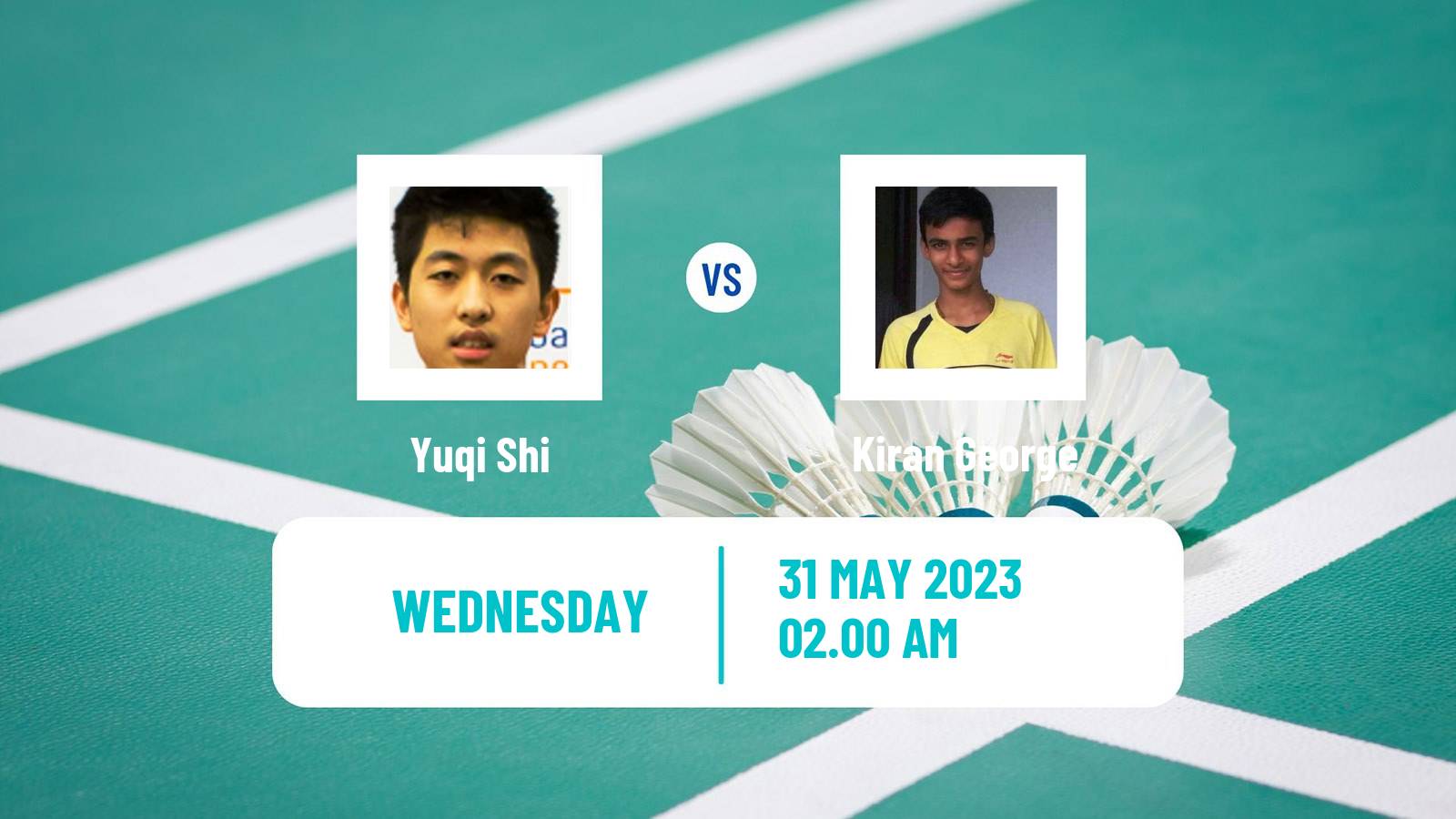 Badminton BWF World Tour Thailand Open Men Yuqi Shi - Kiran George