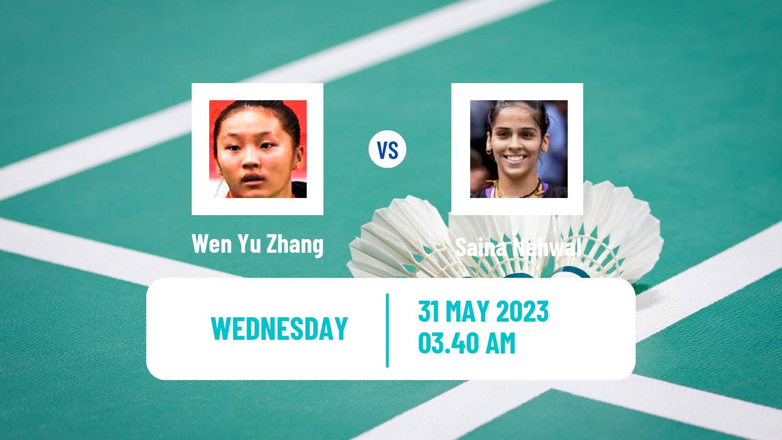 Badminton BWF World Tour Thailand Open Women Wen Yu Zhang - Saina Nehwal