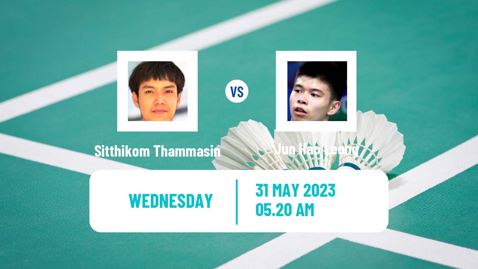 Badminton BWF World Tour Thailand Open Men Sitthikom Thammasin - Jun Hao Leong