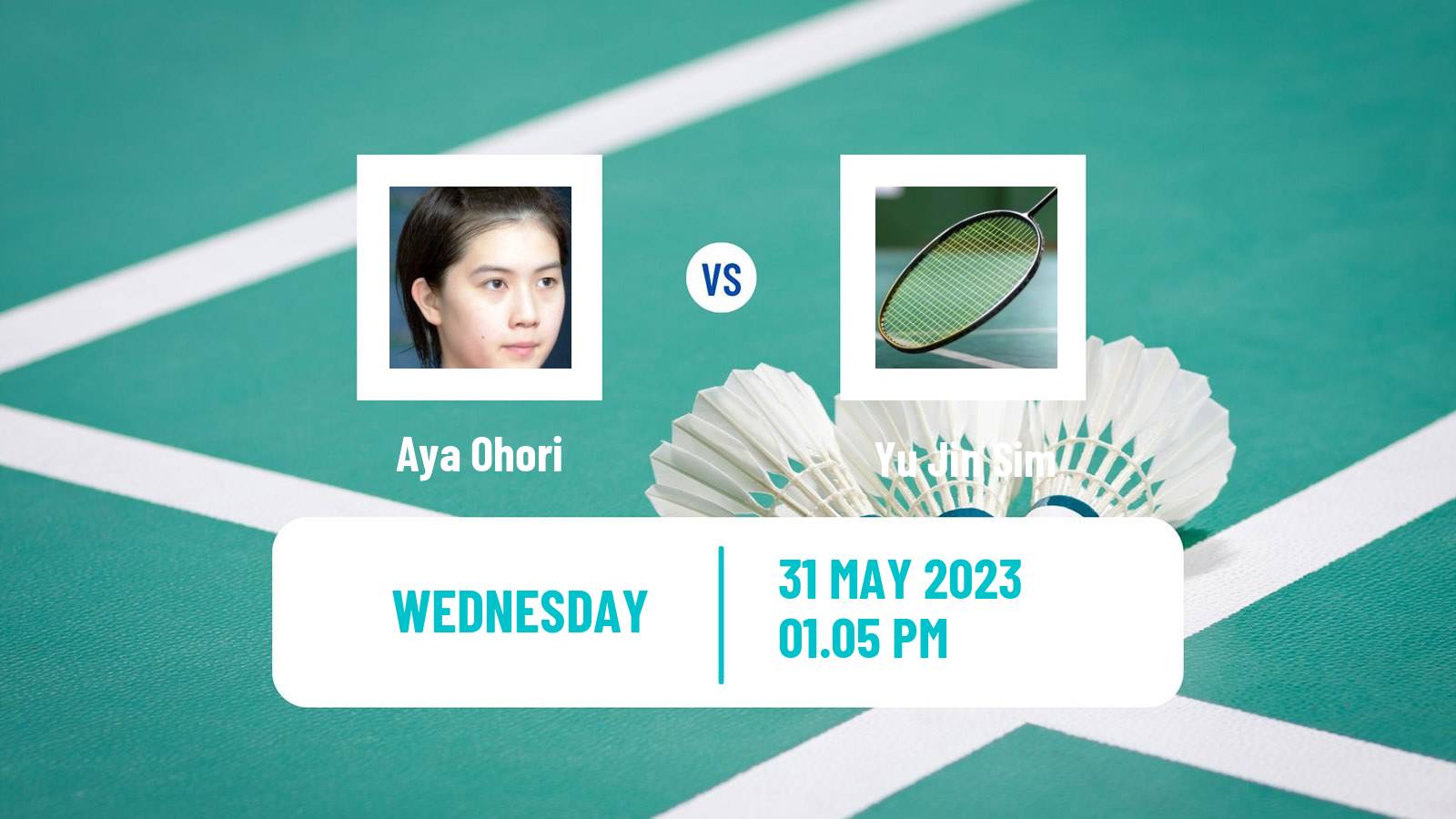 Badminton BWF World Tour Thailand Open Women Aya Ohori - Yu Jin Sim