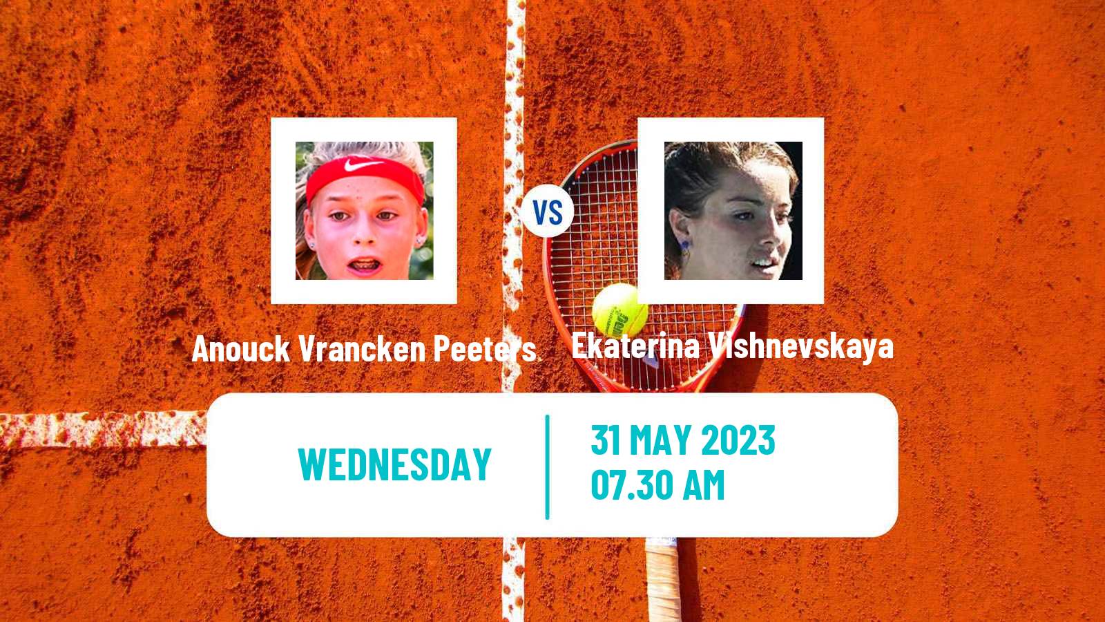 Tennis ITF W15 Kursumlijska Banja 6 Women Anouck Vrancken Peeters - Ekaterina Vishnevskaya