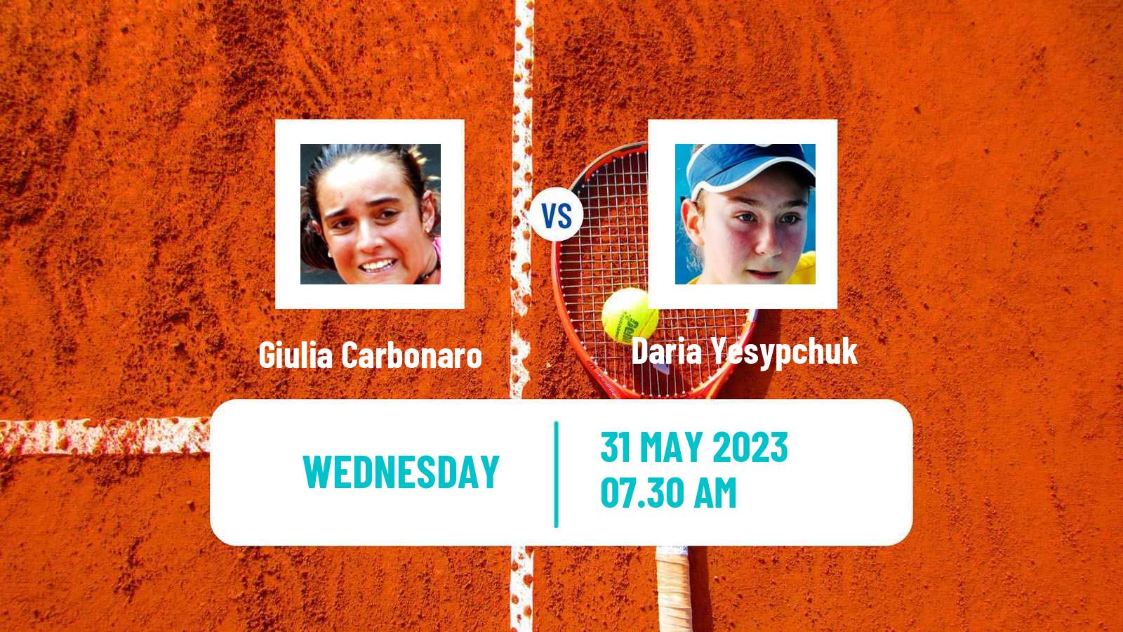 Tennis ITF W15 Kursumlijska Banja 6 Women Giulia Carbonaro - Daria Yesypchuk