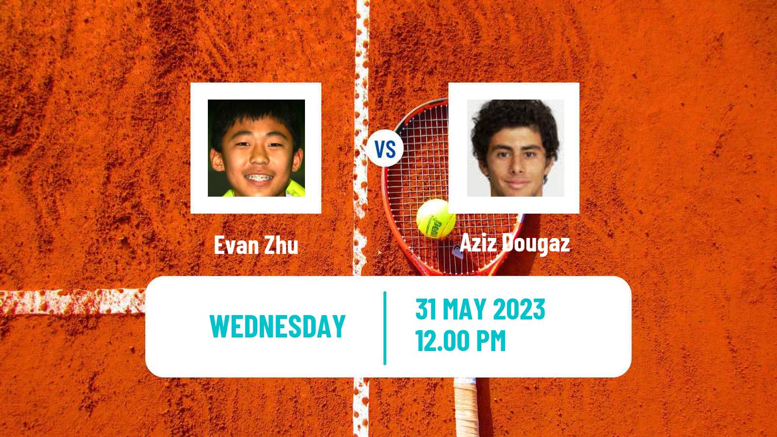 Tennis Little Rock Challenger Men Evan Zhu - Aziz Dougaz