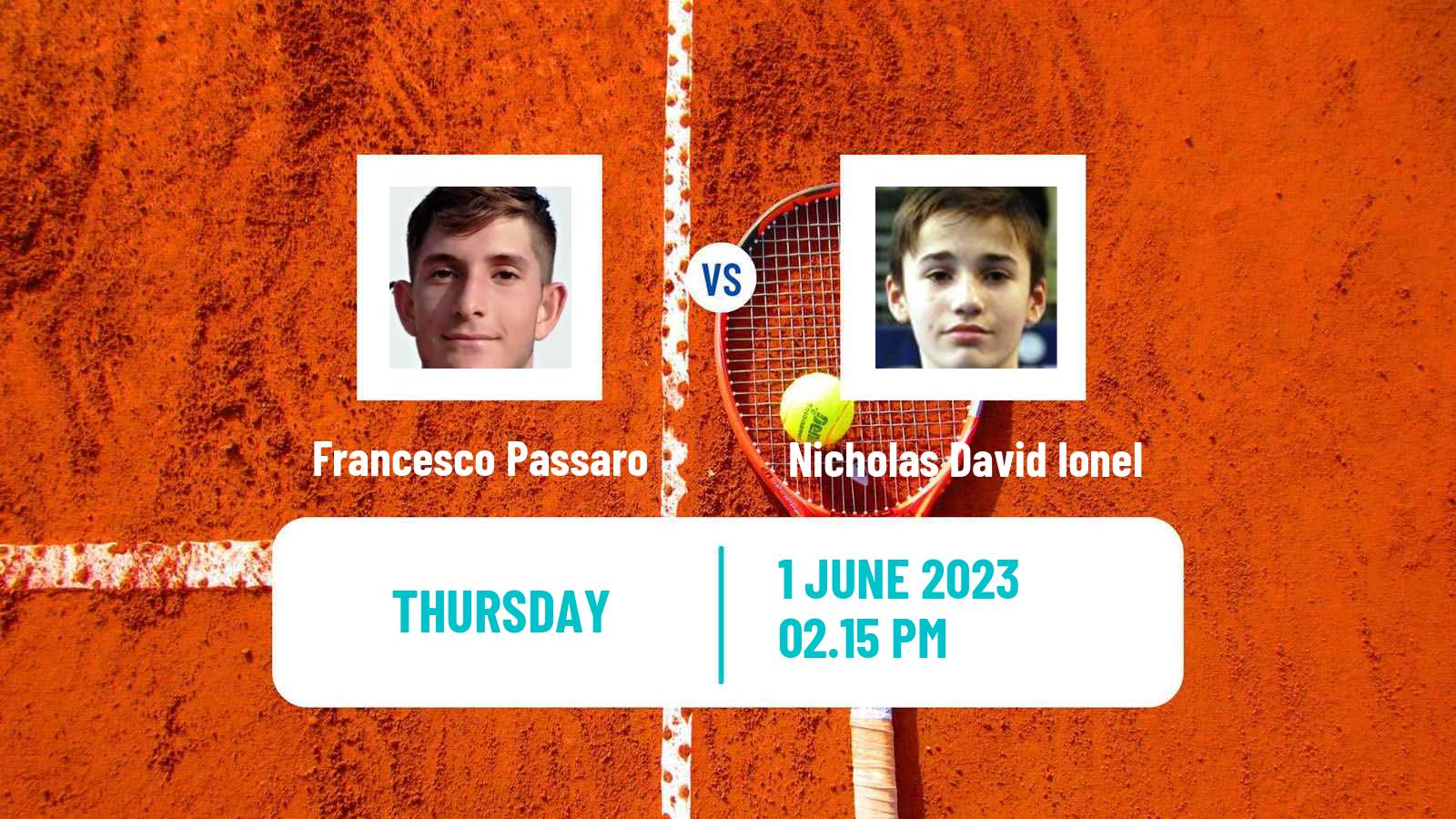 Tennis Vicenza Challenger Men Francesco Passaro - Nicholas David Ionel