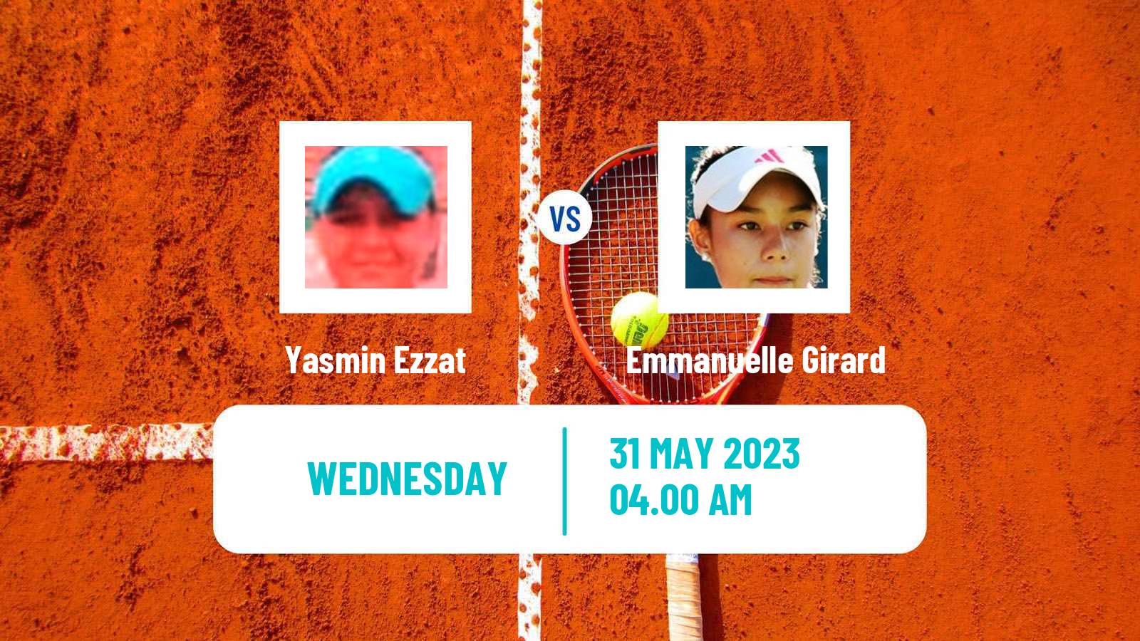 Tennis ITF W15 Monastir 17 Women Yasmin Ezzat - Emmanuelle Girard