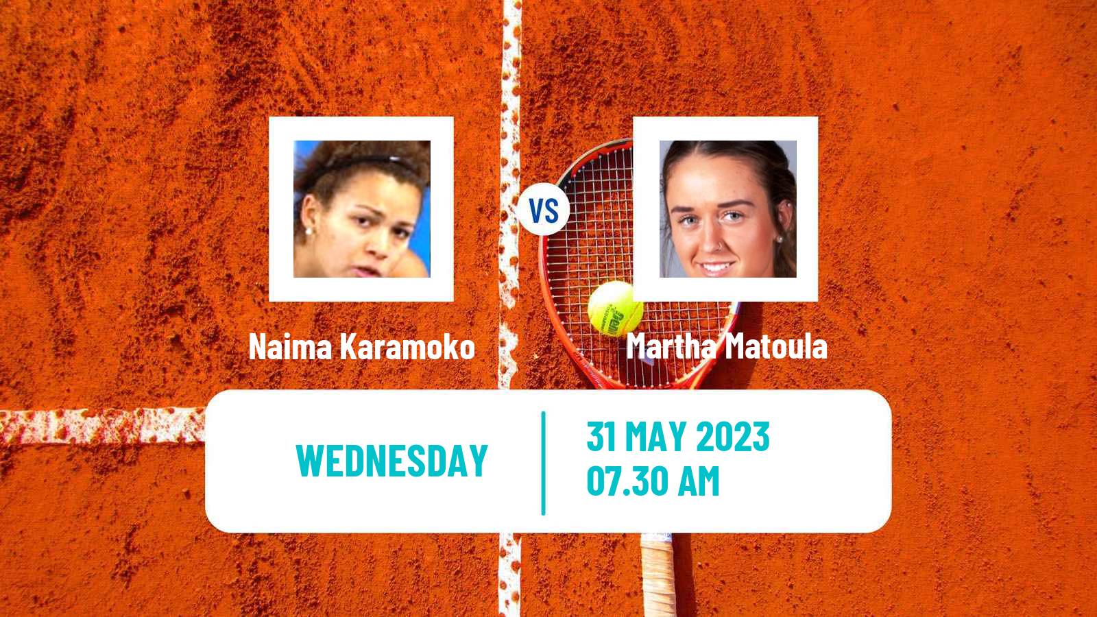 Tennis ITF W40 Montemor O Novo Women Naima Karamoko - Martha Matoula
