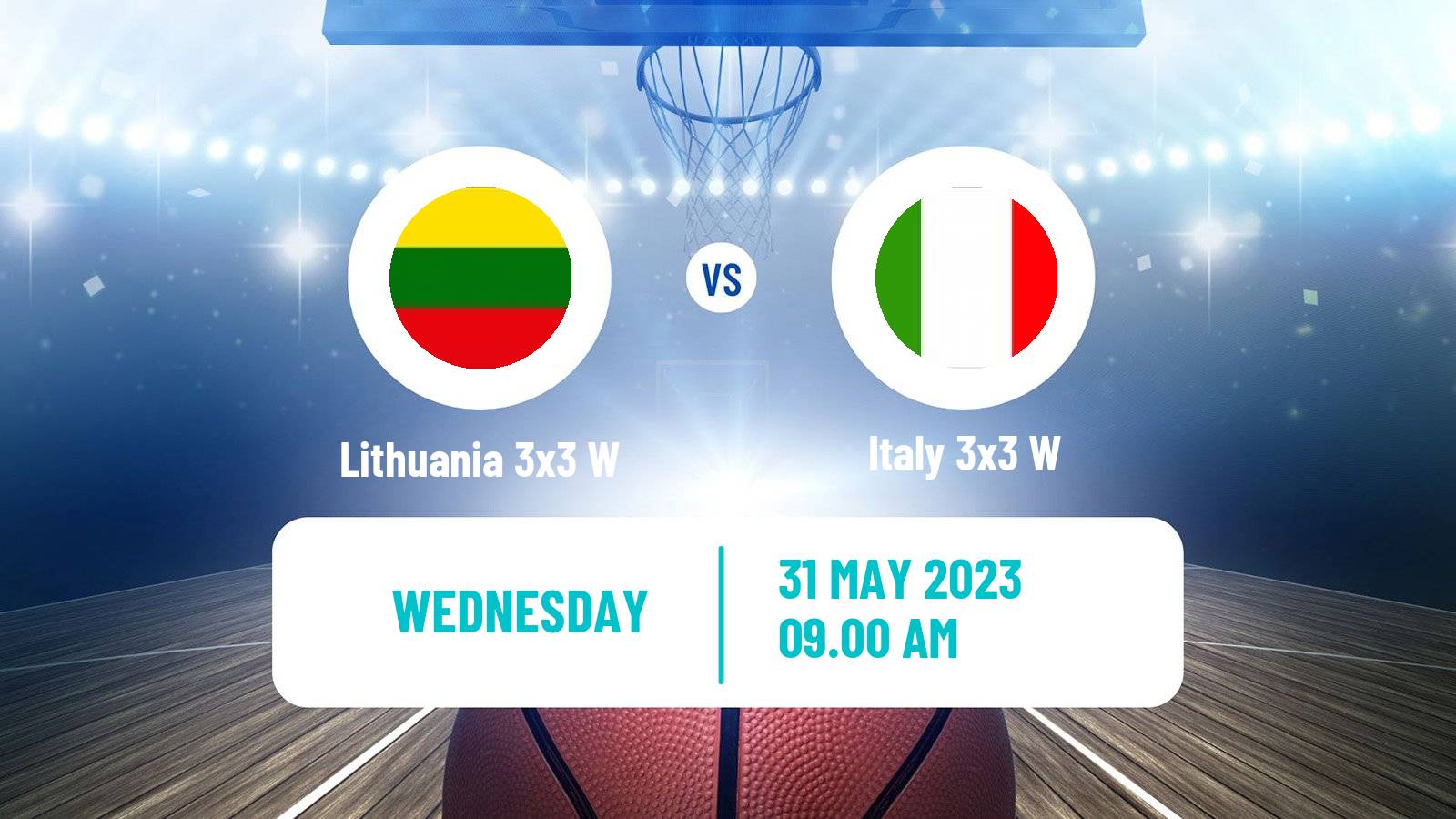 Basketball World Cup Basketball 3x3 Women Lithuania 3x3 W - Italy 3x3 W