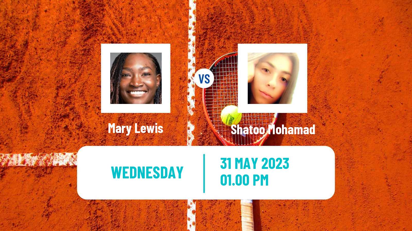 Tennis ITF W15 Rancho Santa Fe Ca Women Mary Lewis - Shatoo Mohamad