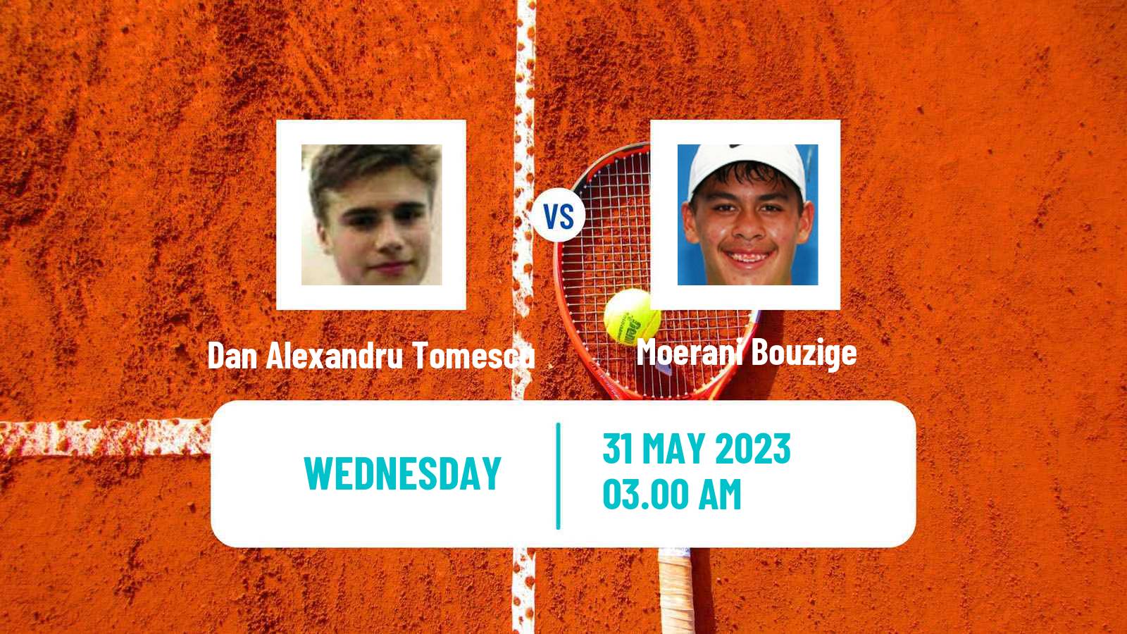 Tennis ITF M15 Constanta Men Dan Alexandru Tomescu - Moerani Bouzige