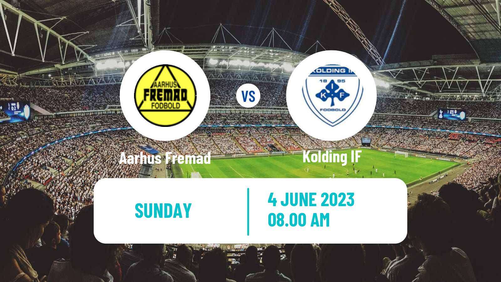 Soccer Danish 2 Division Aarhus Fremad - Kolding IF