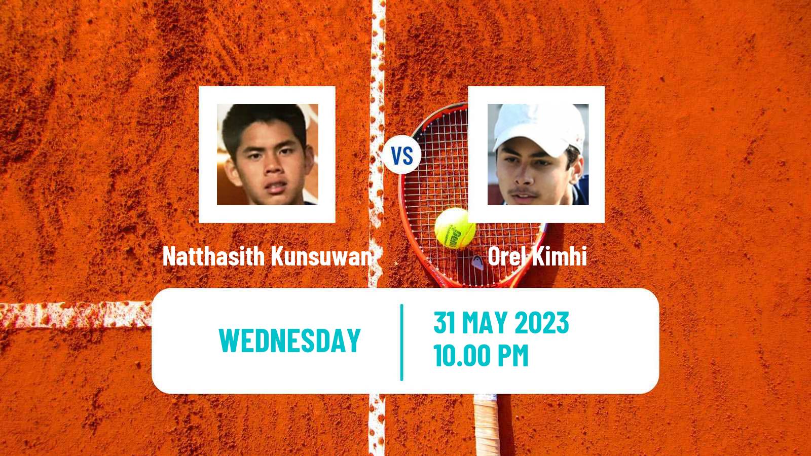 Tennis ITF M15 Nakhon Si Thammarat Men Natthasith Kunsuwan - Orel Kimhi