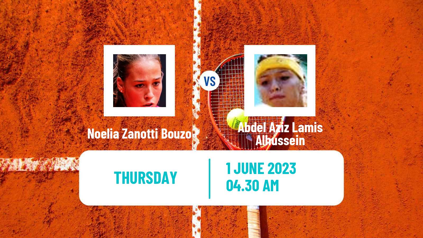 Tennis ITF W15 Monastir 17 Women Noelia Zanotti Bouzo - Abdel Aziz Lamis Alhussein