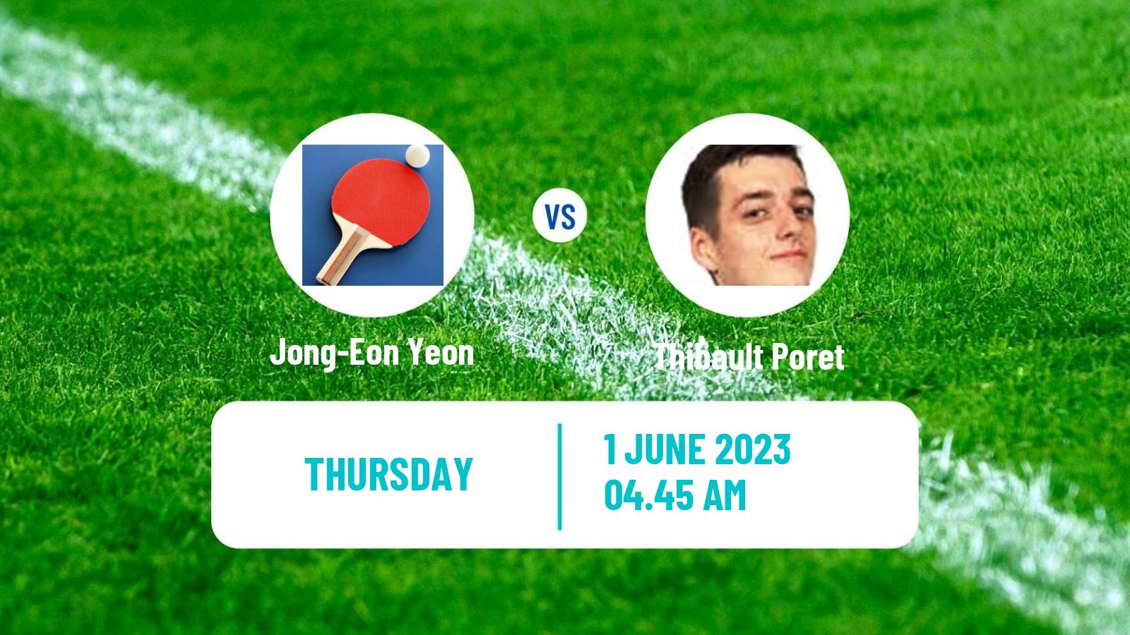 Table tennis Tt Star Series Men Jong-Eon Yeon - Thibault Poret