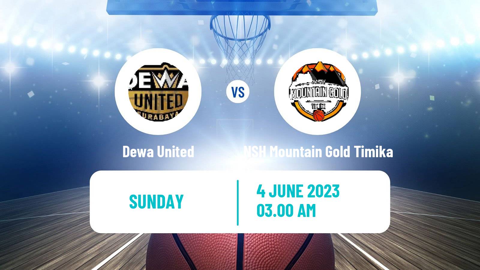 Basketball Indonesian IBL Dewa United - NSH Mountain Gold Timika