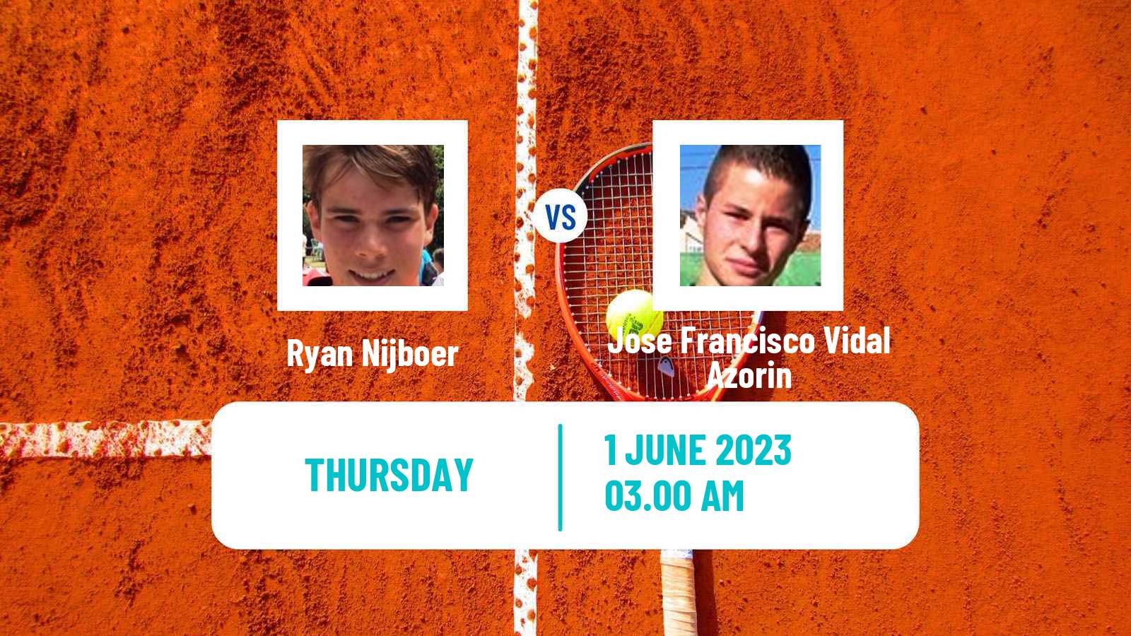 Tennis ITF M25 La Nucia Men Ryan Nijboer - Jose Francisco Vidal Azorin