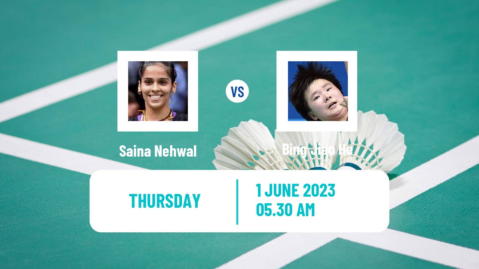 Badminton BWF World Tour Thailand Open Women Saina Nehwal - Bing Jiao He