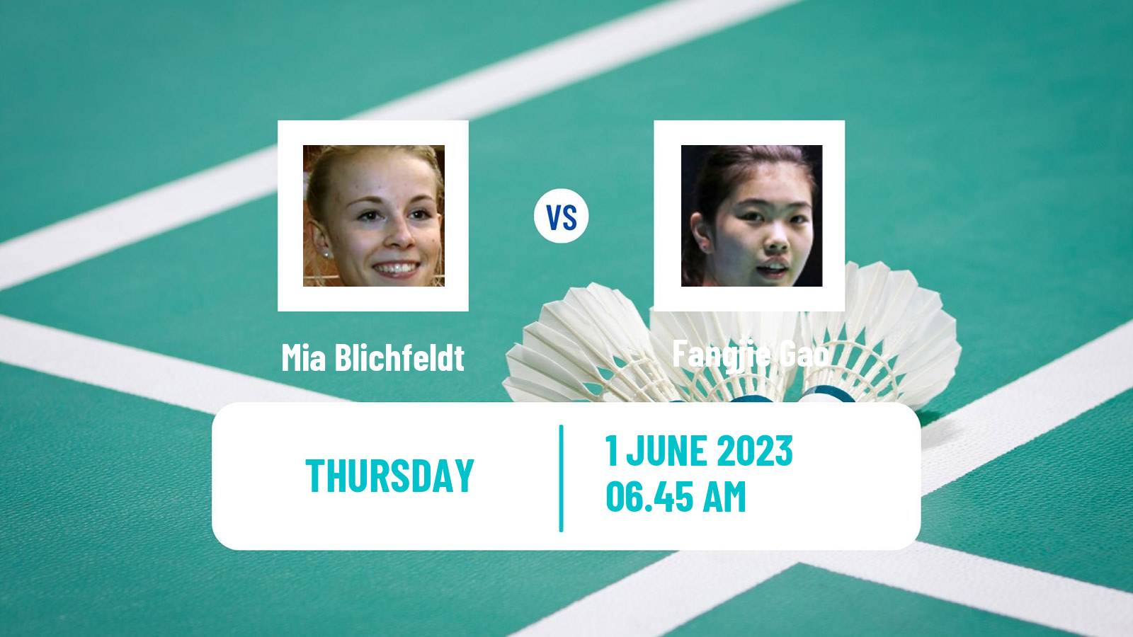 Badminton BWF World Tour Thailand Open Women Mia Blichfeldt - Fangjie Gao