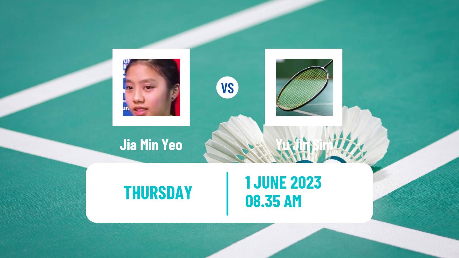 Badminton BWF World Tour Thailand Open Women Jia Min Yeo - Yu Jin Sim