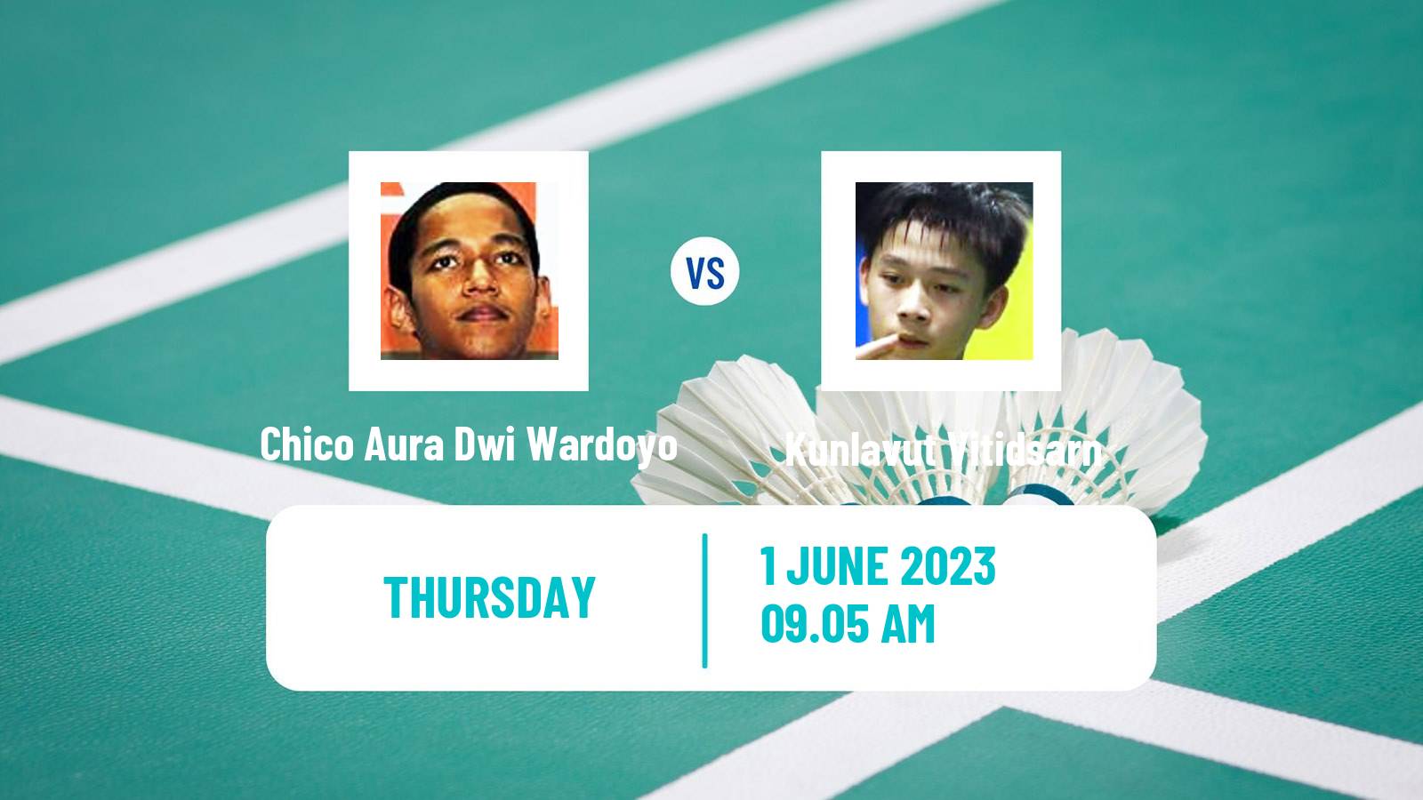 Badminton BWF World Tour Thailand Open Men Chico Aura Dwi Wardoyo - Kunlavut Vitidsarn