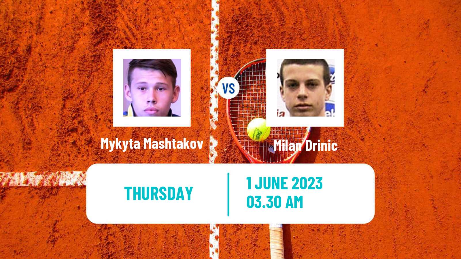 Tennis ITF M15 Kursumlijska Banja 4 Men Mykyta Mashtakov - Milan Drinic