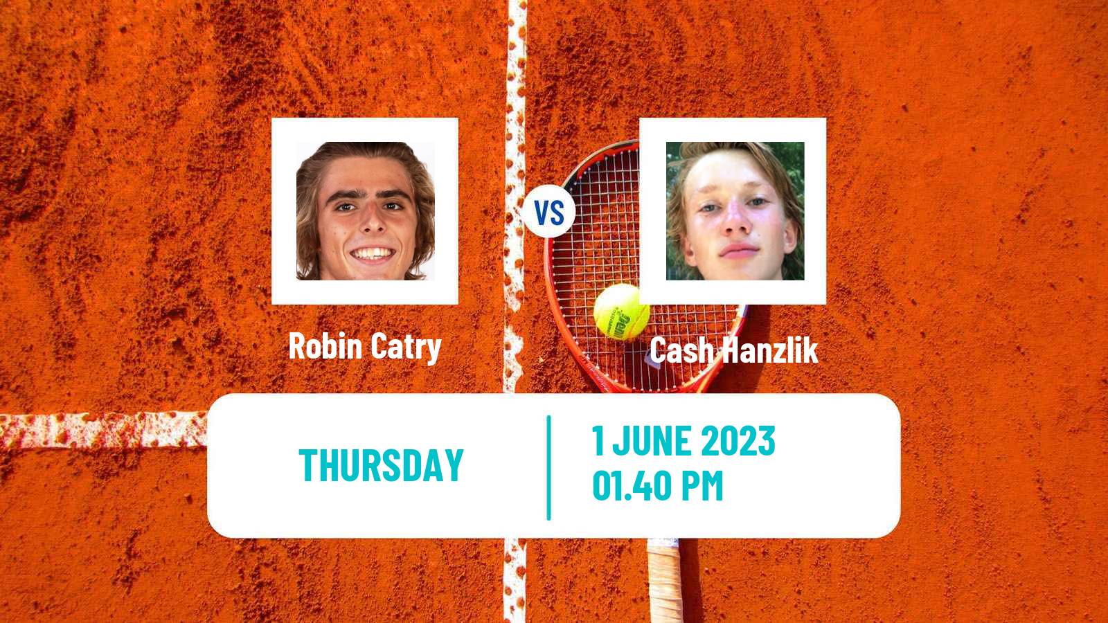 Tennis ITF M15 Rancho Santa Fe Ca Men Robin Catry - Cash Hanzlik