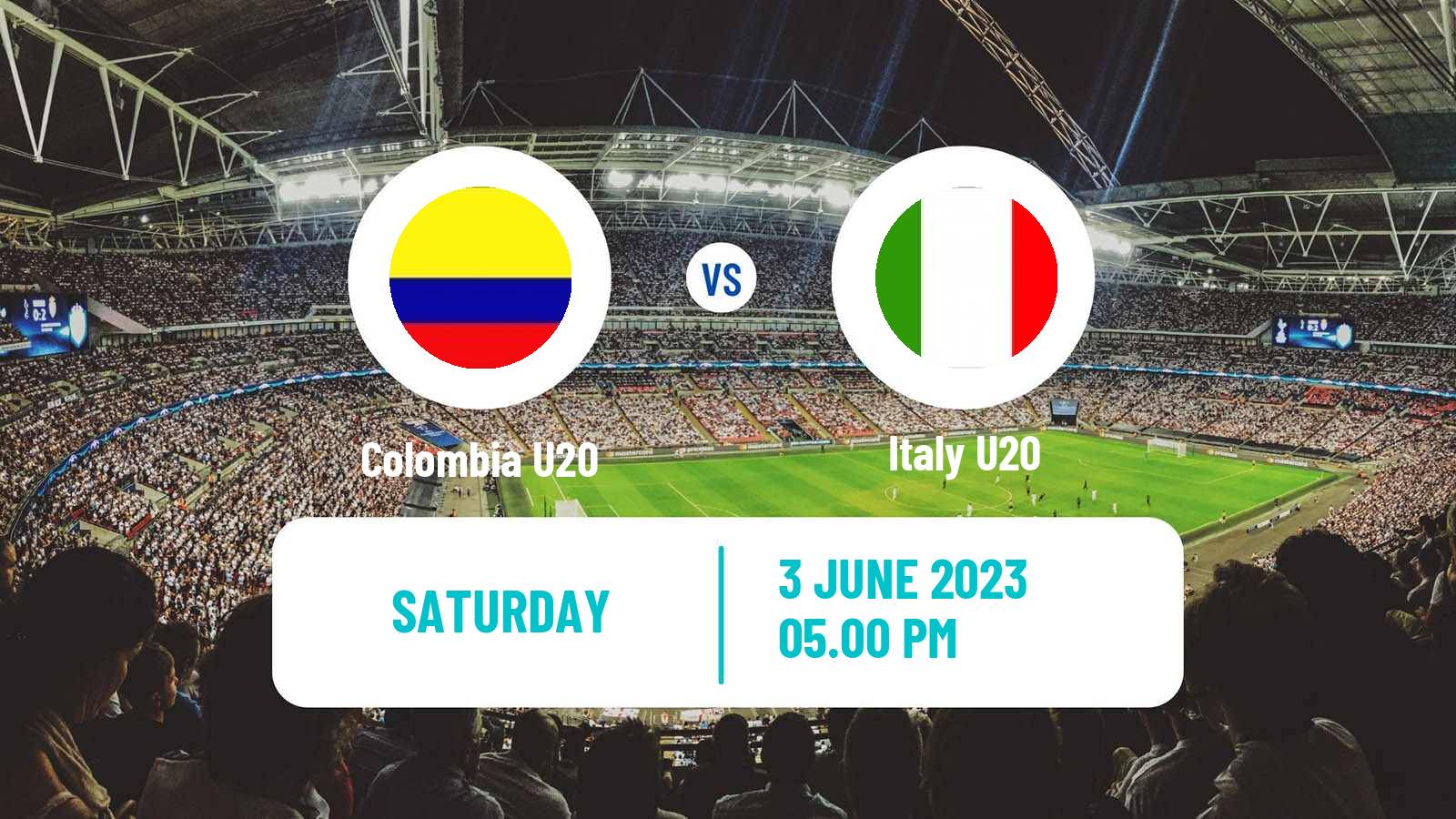 Soccer FIFA World Cup U20 Colombia U20 - Italy U20