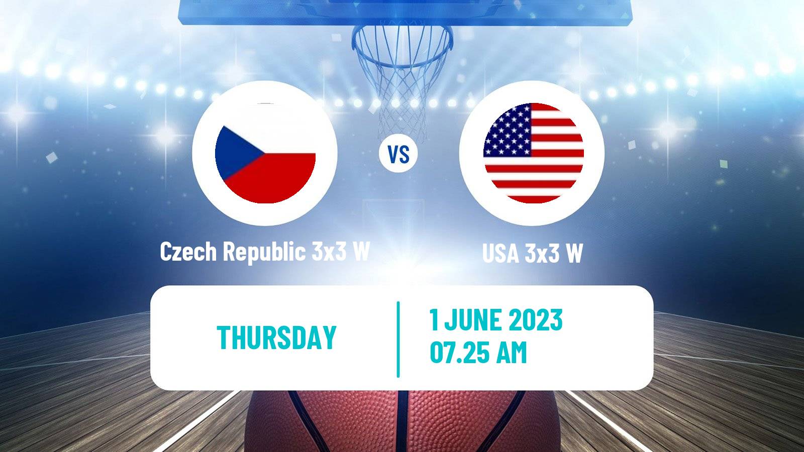 Basketball World Cup Basketball 3x3 Women Czech Republic 3x3 W - USA 3x3 W