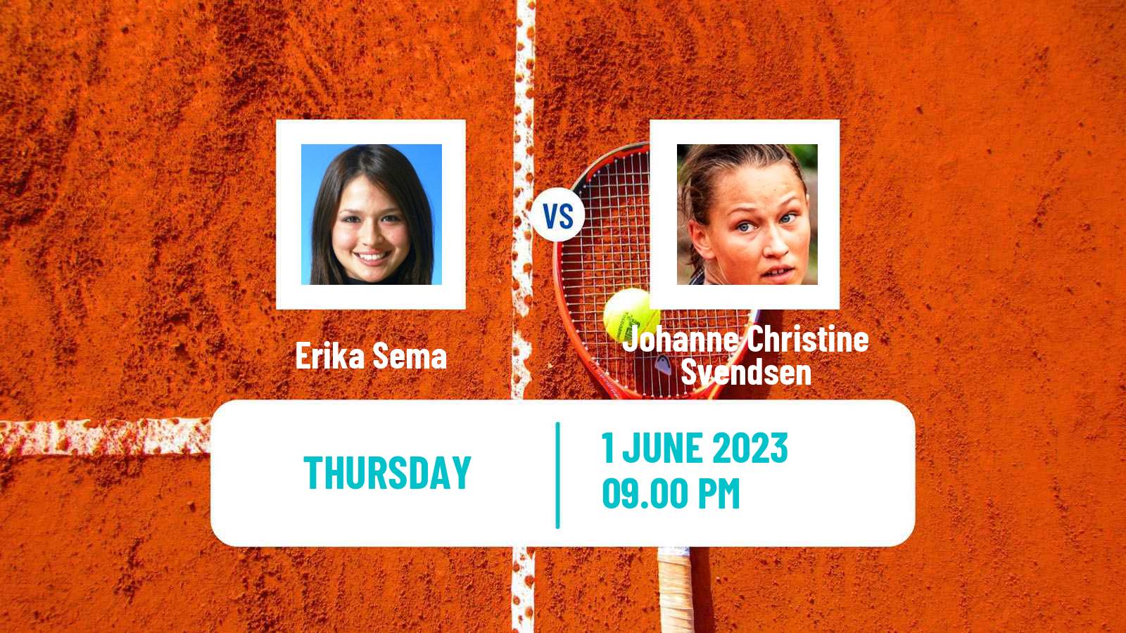 Tennis ITF W25 Tokyo Women Erika Sema - Johanne Christine Svendsen
