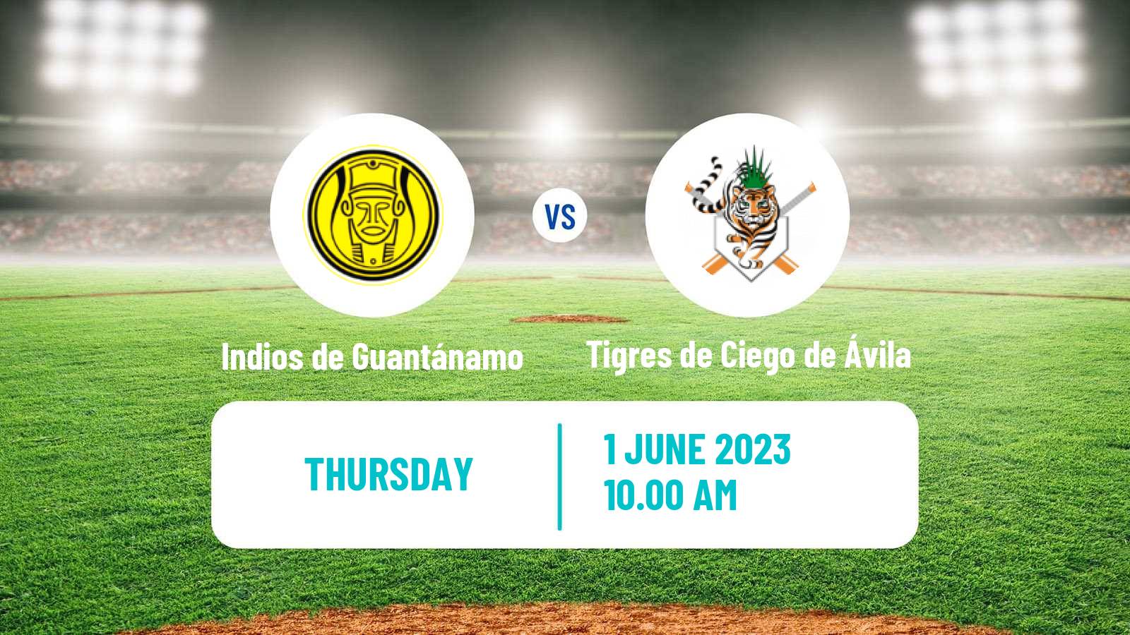 Baseball Cuba Serie Nacional Baseball Indios de Guantánamo - Tigres de Ciego de Ávila