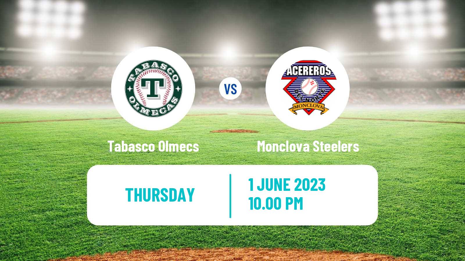 Baseball LMB Tabasco Olmecs - Monclova Steelers