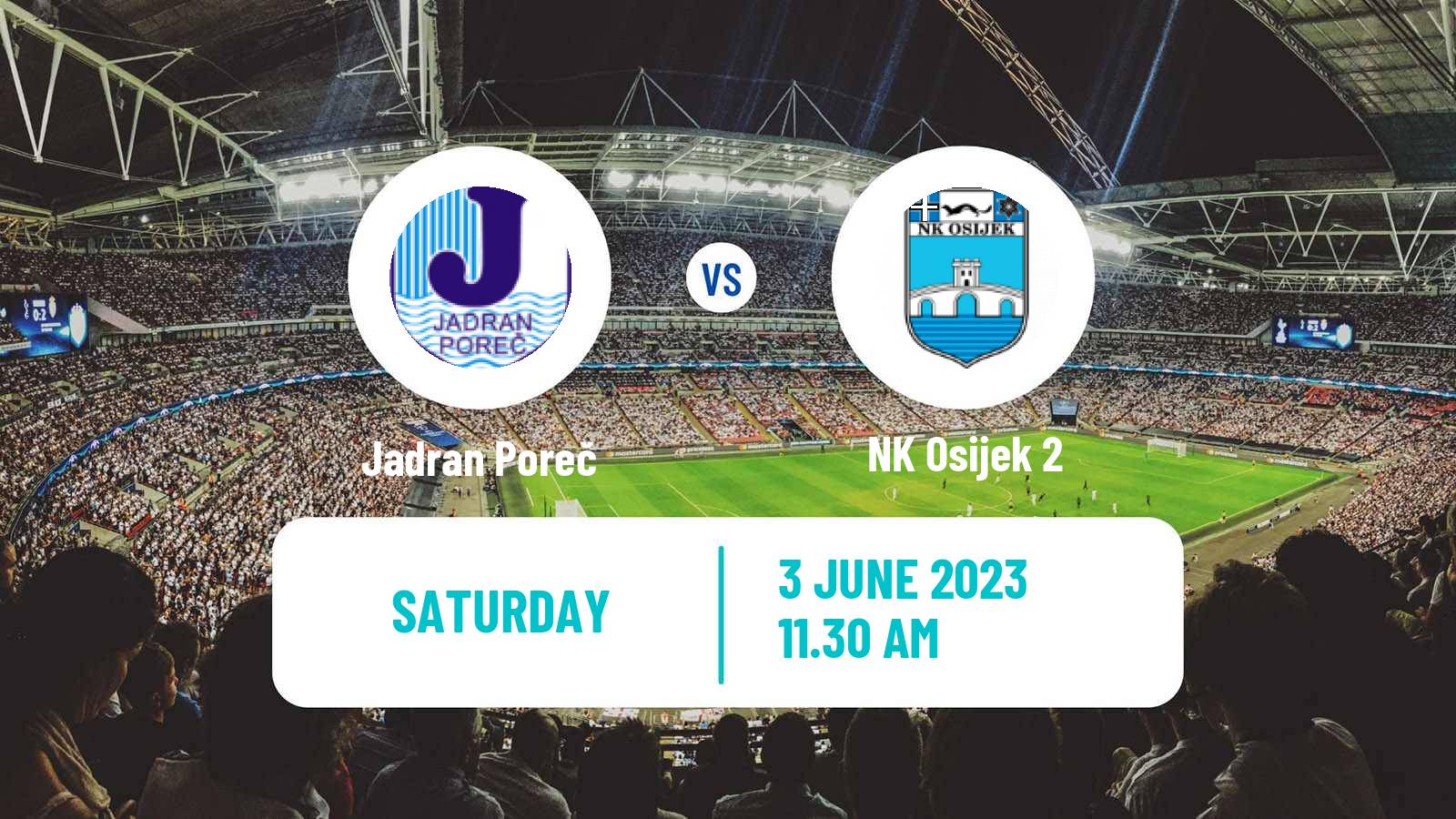 Soccer Croatian Druga NL Jadran Poreč - Osijek 2