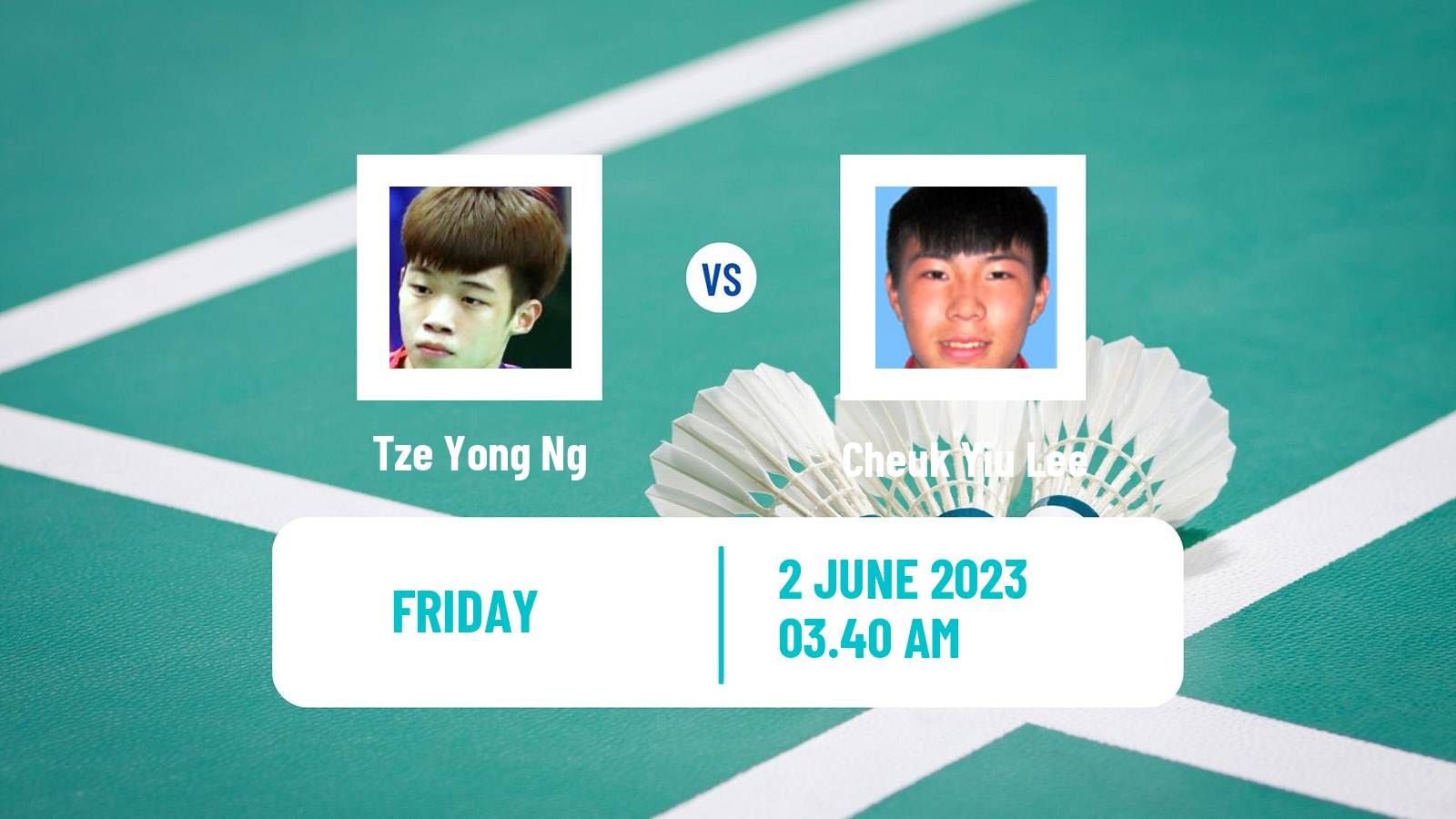 Badminton BWF World Tour Thailand Open Men Tze Yong Ng - Cheuk Yiu Lee