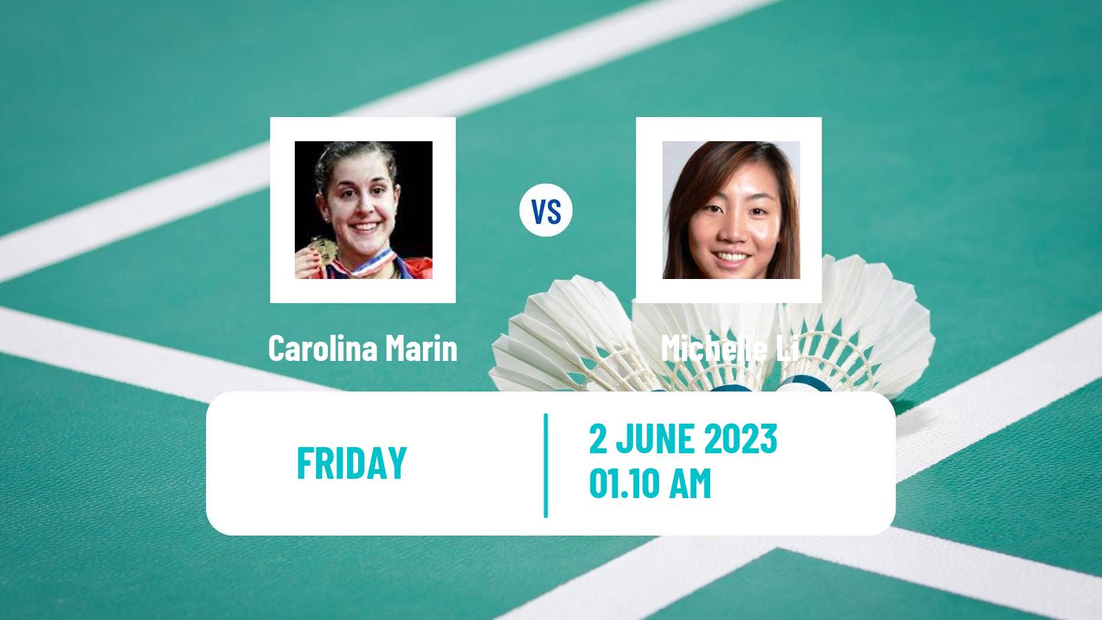 Badminton BWF World Tour Thailand Open Women Carolina Marin - Michelle Li