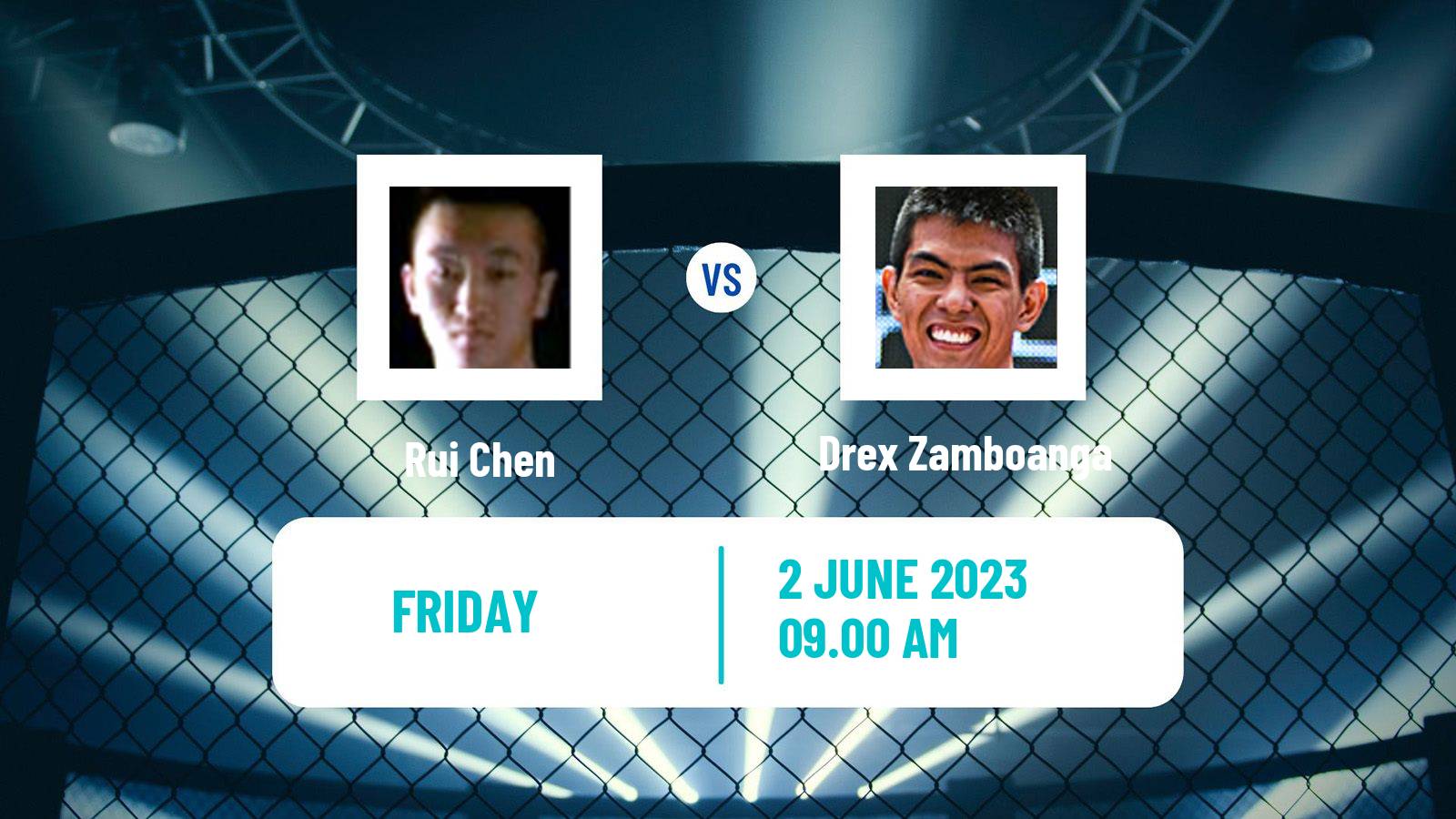 MMA Bantamweight One Championship Men Rui Chen - Drex Zamboanga