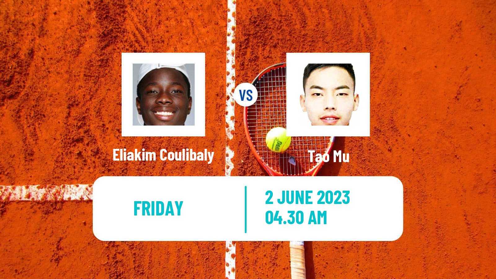 Tennis ITF M15 Monastir 22 Men Eliakim Coulibaly - Tao Mu