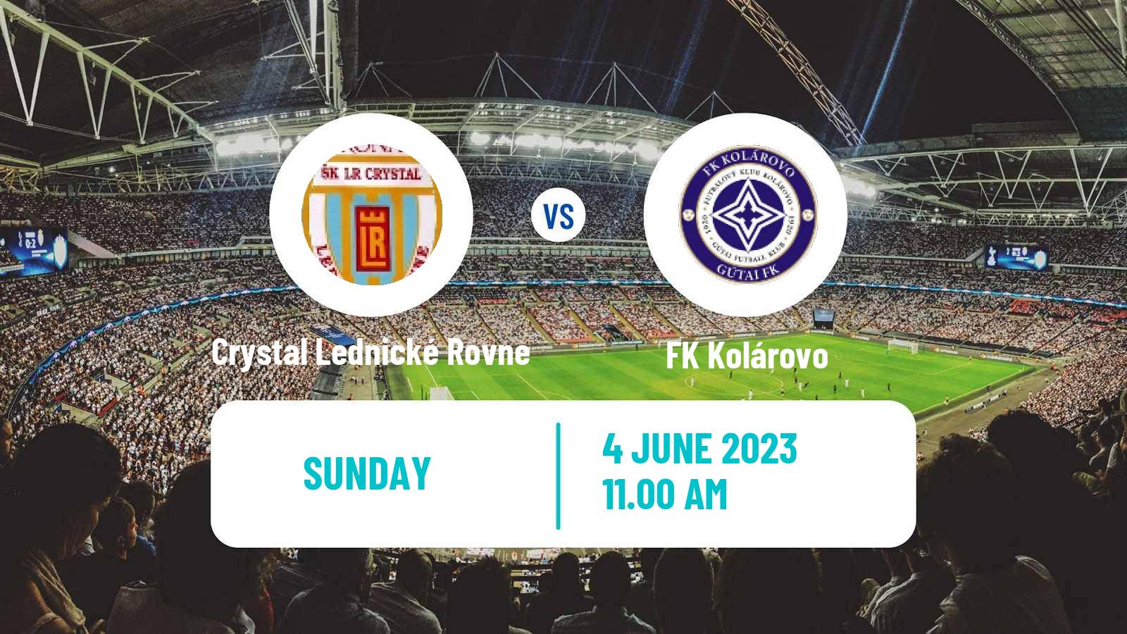 Soccer Slovak 4 Liga West Crystal Lednické Rovne - Kolárovo