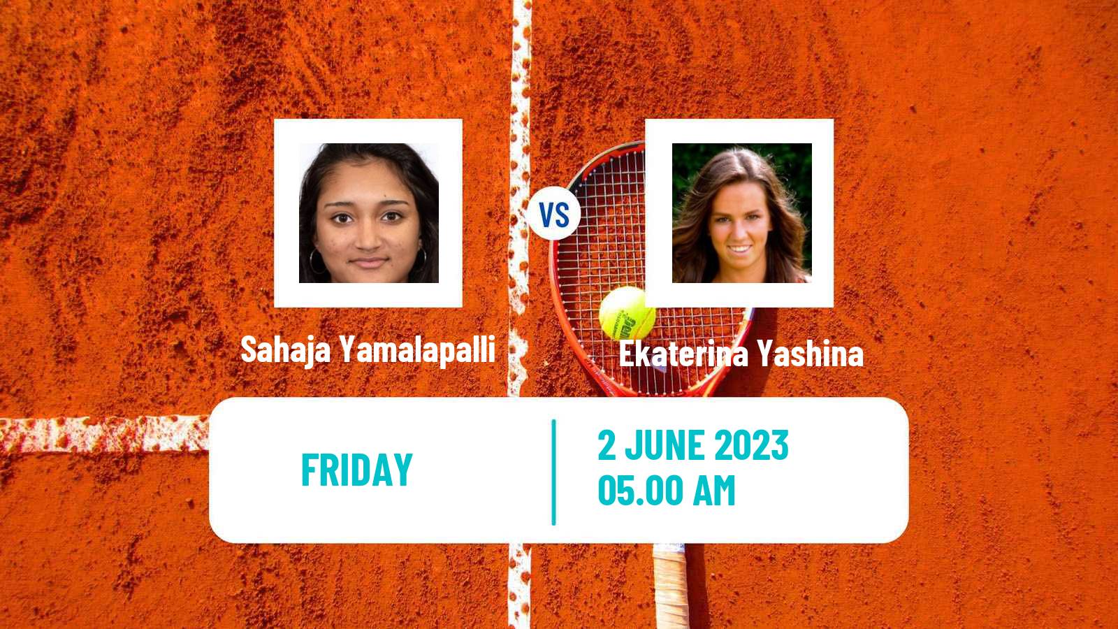 Tennis ITF W25 La Marsa Women Sahaja Yamalapalli - Ekaterina Yashina