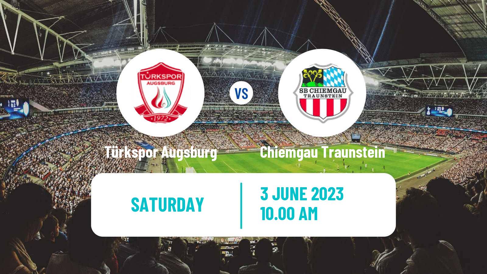 Soccer German Oberliga Bayern Nord Türkspor Augsburg - Chiemgau Traunstein