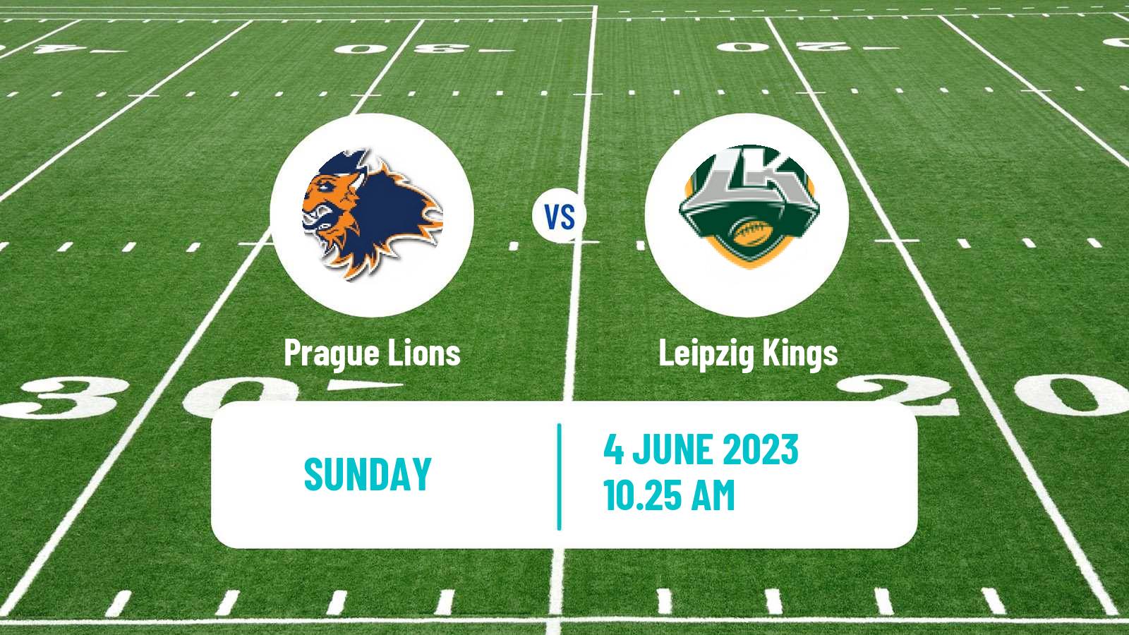 American football European League of American Football Prague Lions - Leipzig Kings