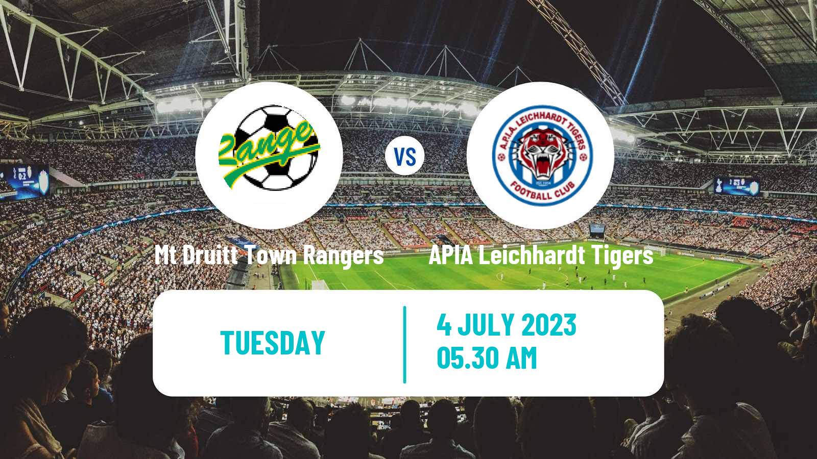 Soccer Australian NPL NSW Mt Druitt Town Rangers - APIA Leichhardt Tigers