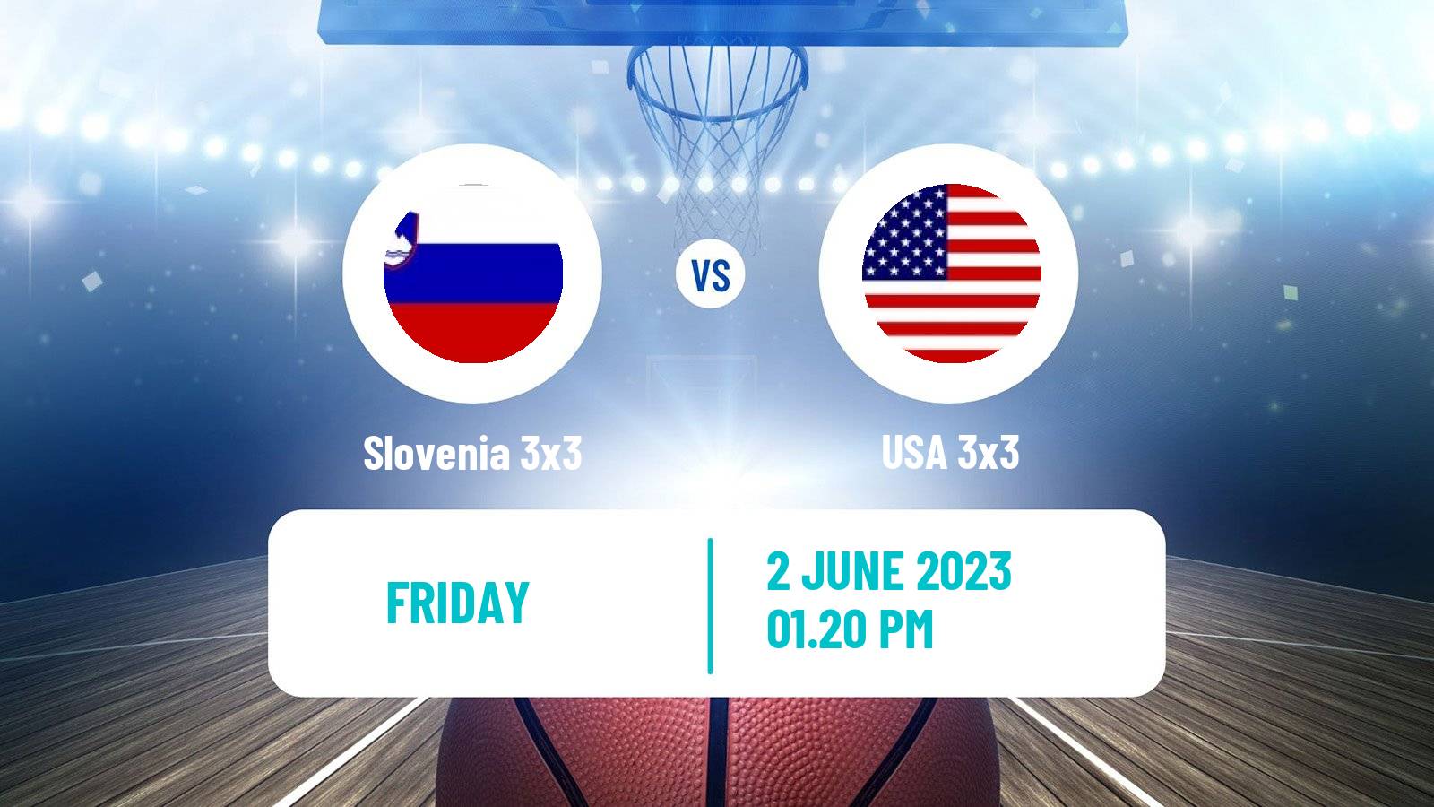 Basketball World Cup Basketball 3x3 Slovenia 3x3 - USA 3x3