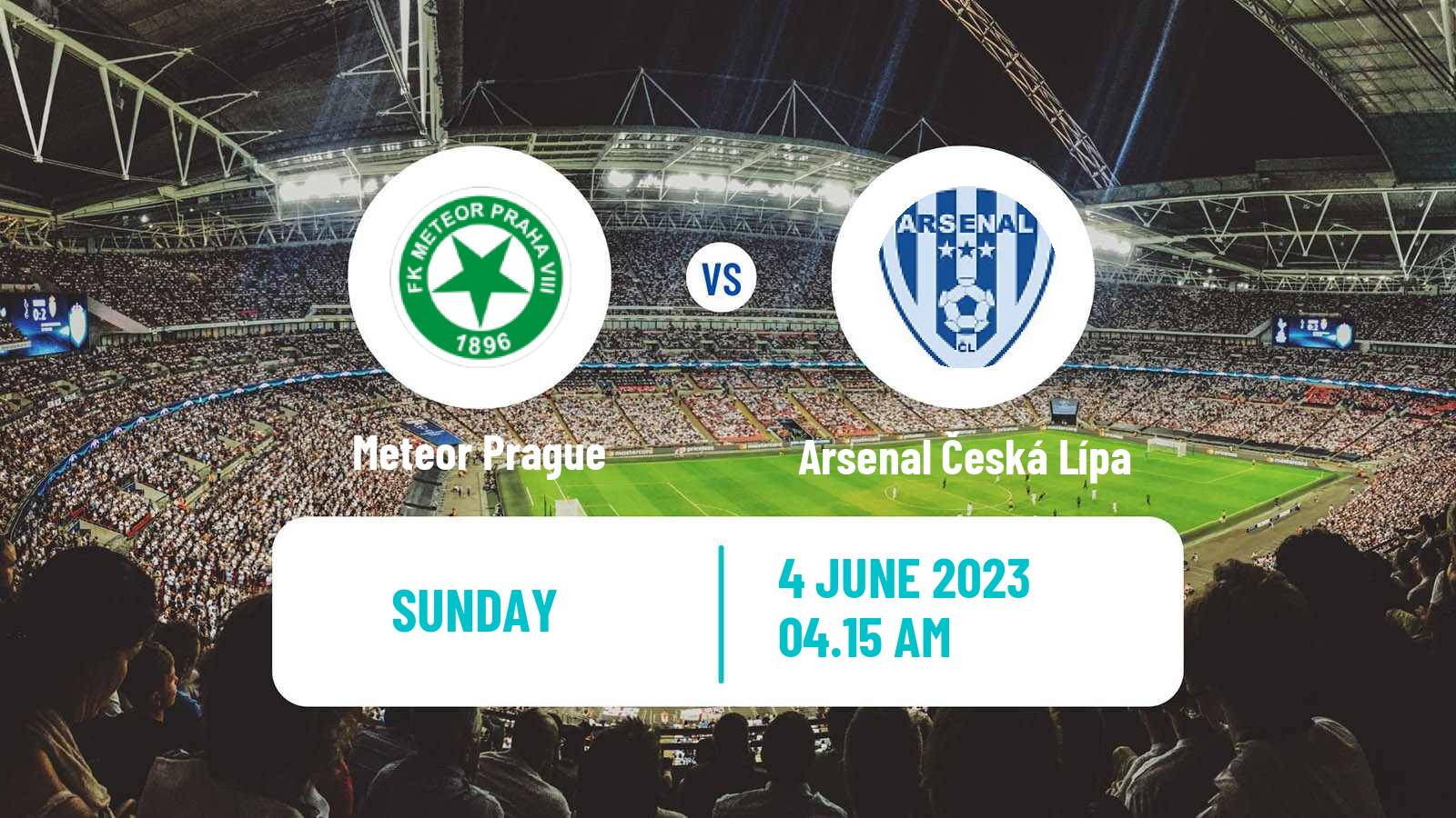 Soccer Czech Division B Meteor Prague - Arsenal Česká Lípa