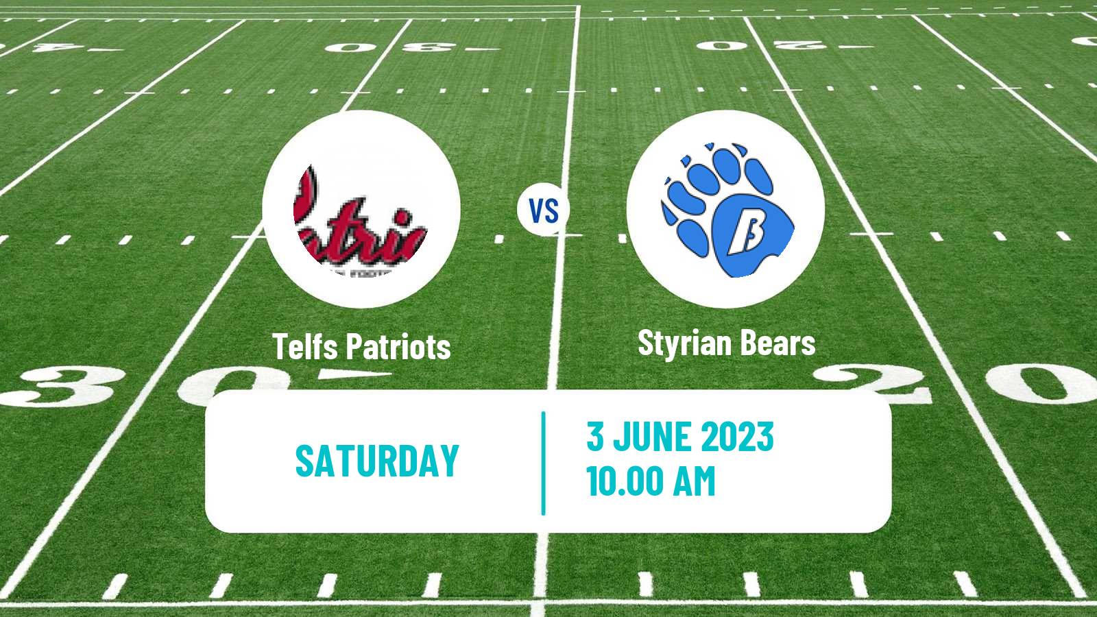 American football Austrian Football League Telfs Patriots - Styrian Bears