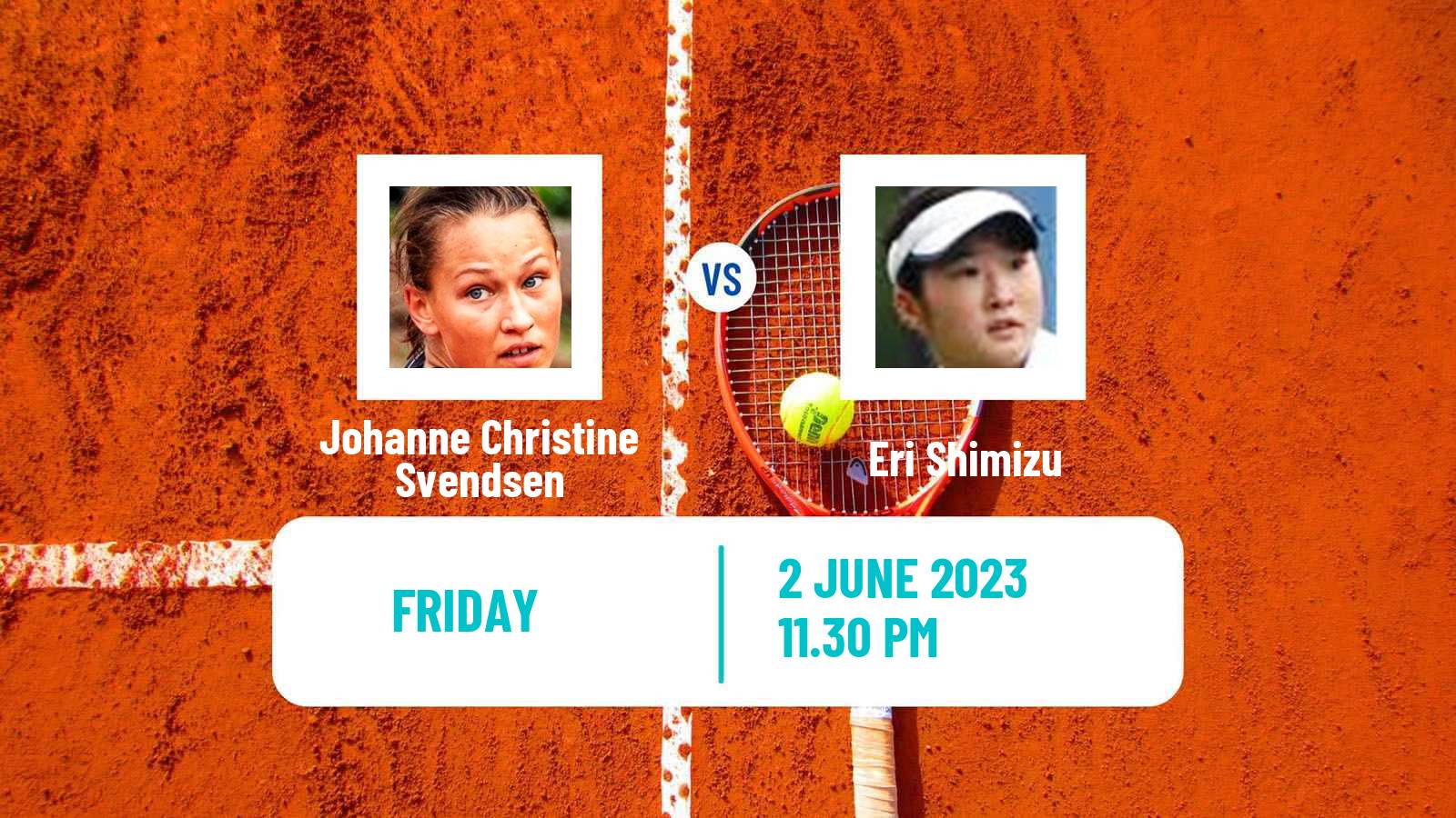 Tennis ITF W25 Tokyo Women Johanne Christine Svendsen - Eri Shimizu