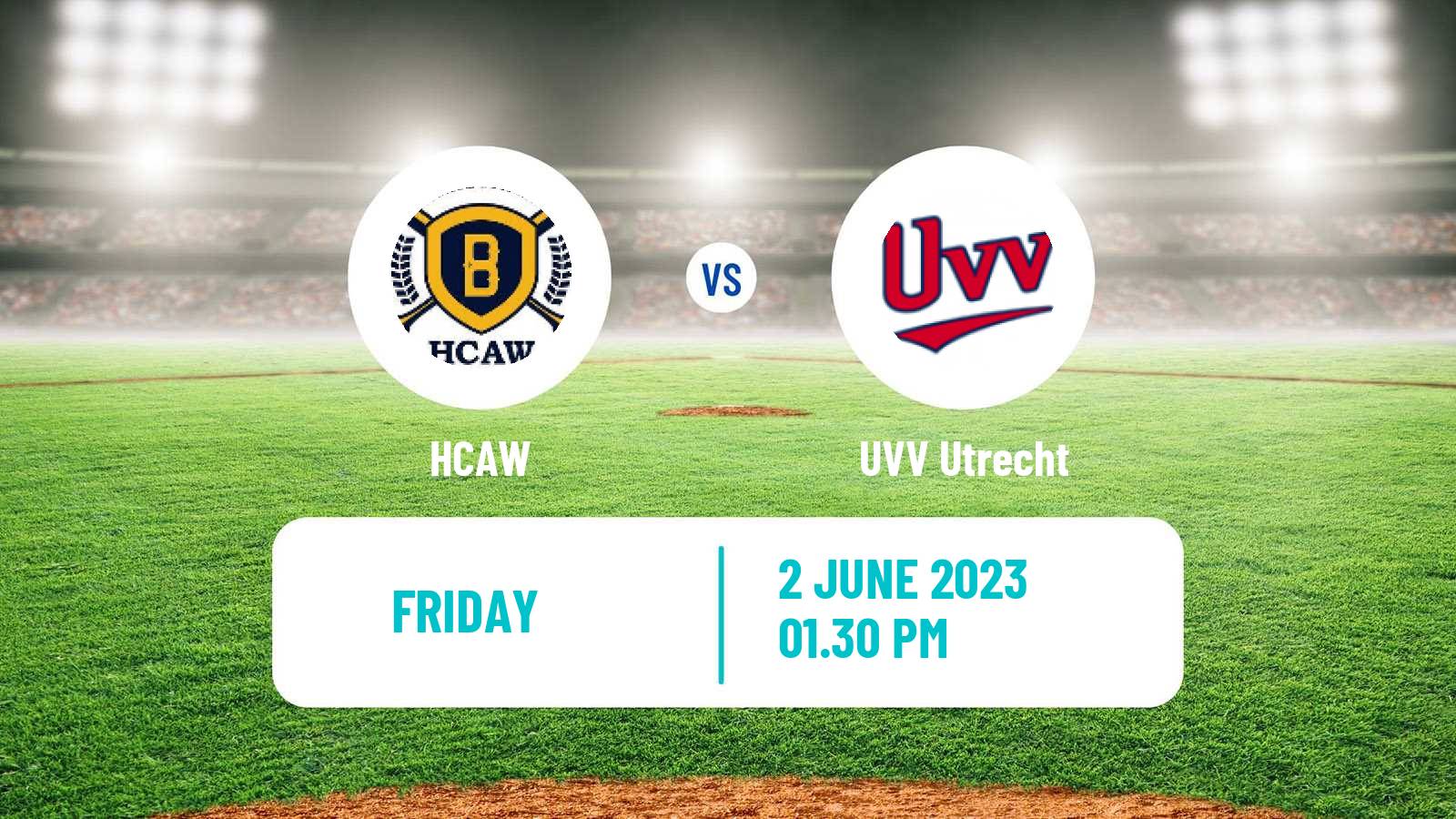 Baseball Dutch Hoofdklasse Baseball HCAW - UVV Utrecht