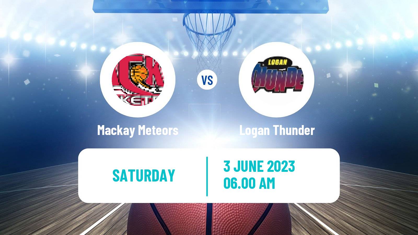 Basketball Australian NBL1 North Mackay Meteors - Logan Thunder