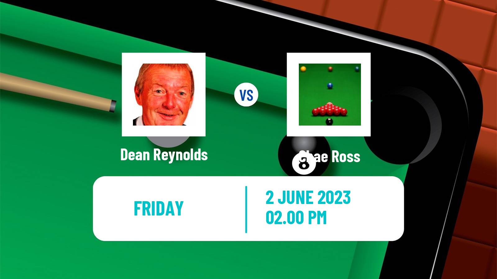Snooker Qualifying School 2 Dean Reynolds - Chae Ross